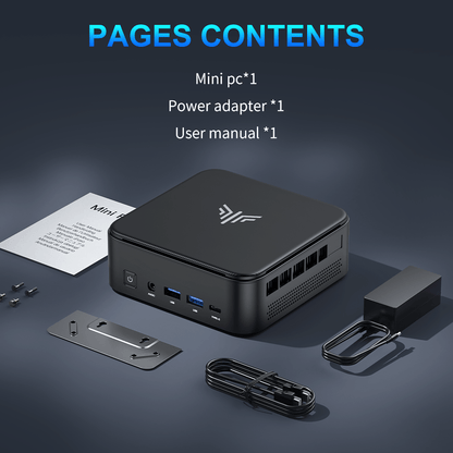 ACEMAGIC Mini PC AMD Ryzen 7 - 16GB RAM, 512GB SSD, Triple 4K Display Gaming Desktop