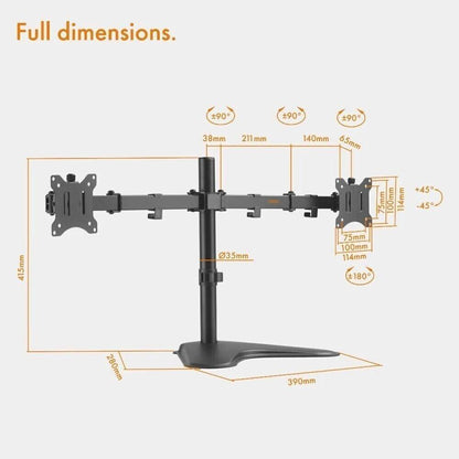 HP Dual PC Monitor Bundle with stand