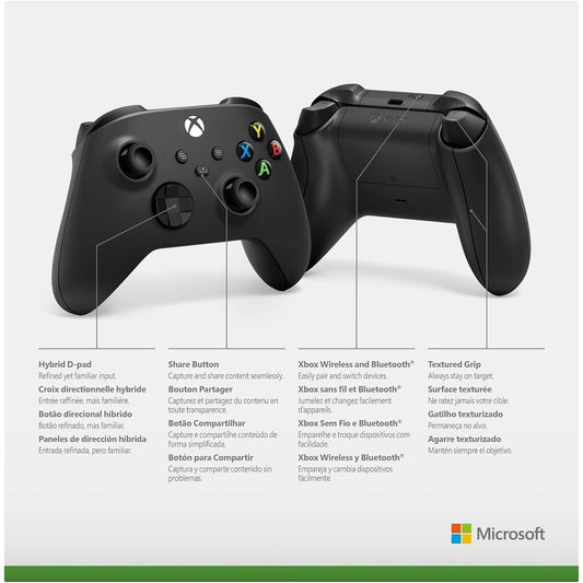 Xbox Series X | S Wireless Controller – Carbon Black Edition, Official Microsoft