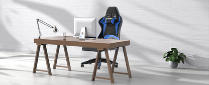 Ergonomic  Gaming Chair with Footrest Gamer Chairs Ergonomic with Lumbar Cushion Gaming Chair Height Adjustable Computer Chair