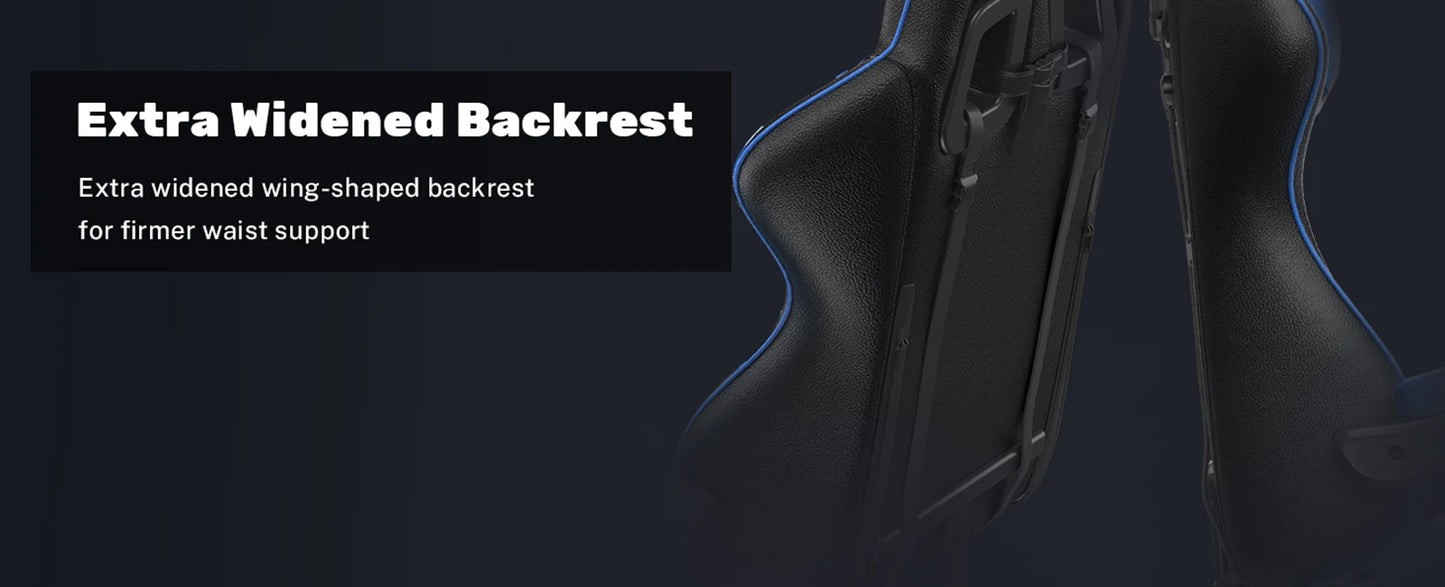 Ergonomic  Gaming Chair with Footrest Gamer Chairs Ergonomic with Lumbar Cushion Gaming Chair Height Adjustable Computer Chair