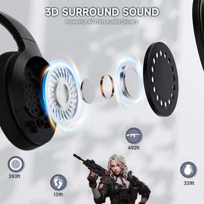 ATTACK SHARK G300 Wireless Active Noise Cancelling Headset