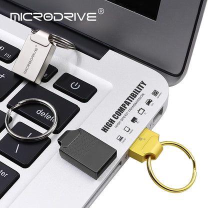 'Microdrive Series' Super Mini Metal USB2.0 Flash Drive 4gb-128gb