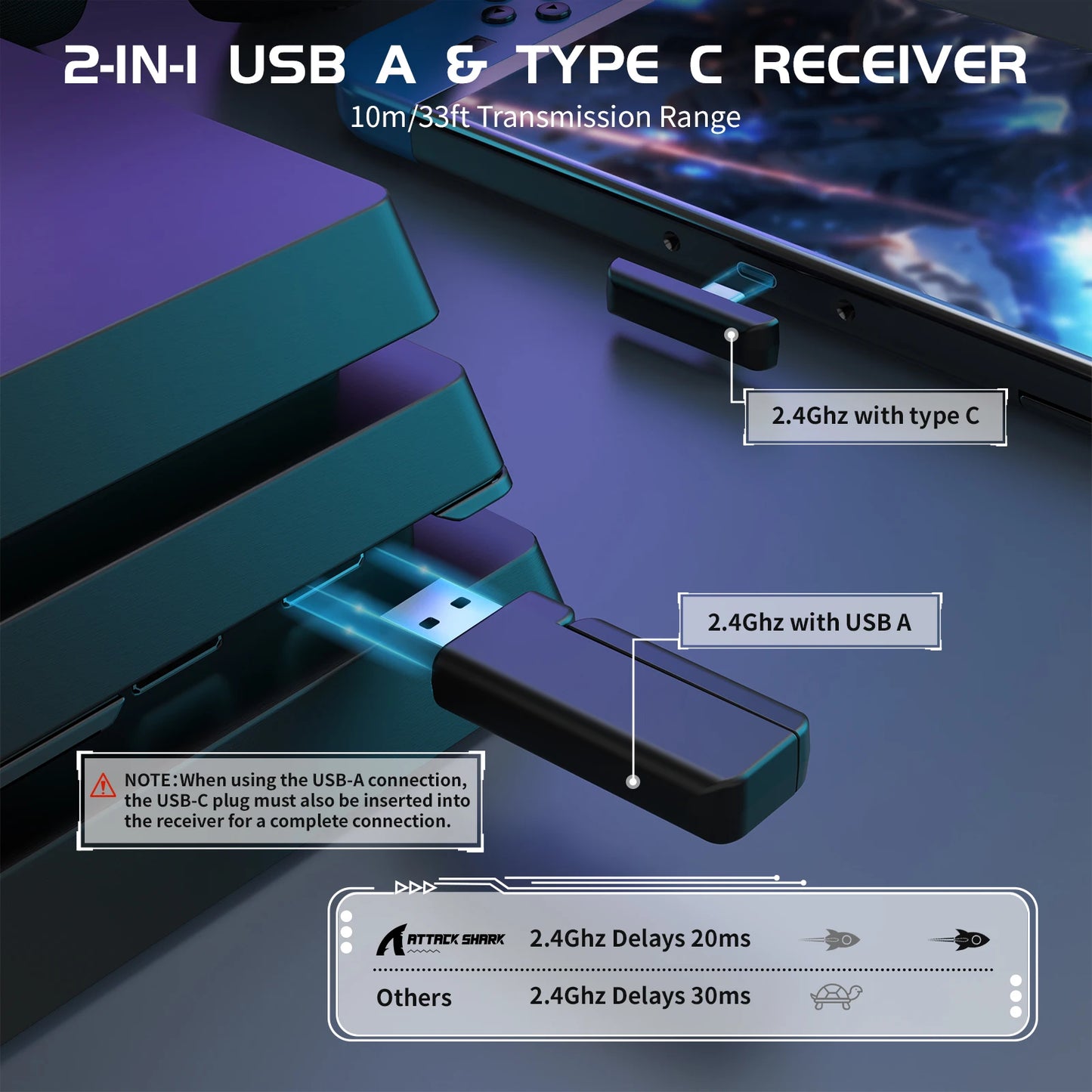 ATTACK SHARK L80 Wireless headset