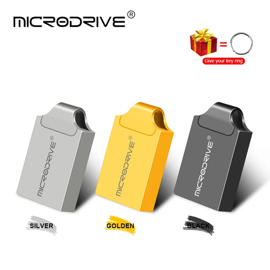 'Microdrive Series' Super Mini Metal USB2.0 Flash Drive 4gb-128gb