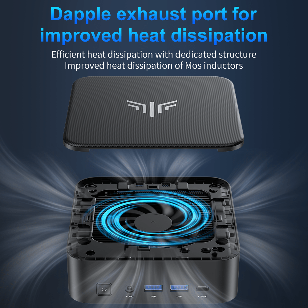 ACEMAGIC Mini PC AMD Ryzen 7 - 16GB RAM, 512GB SSD, Triple 4K Display Gaming Desktop